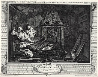 The Idle 'Prentice return'd from Sea, & in a Garret with a Common Prostitute and The Industrious 'Prentice Grown Rich and Sheriff of London